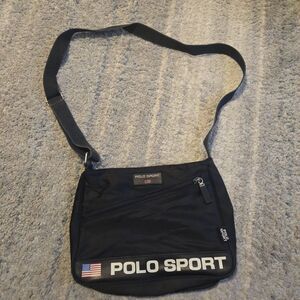 Vintage 90s Polo Sport by Ralph Lauren Nylon Messenger Crossbody Unisex Bag